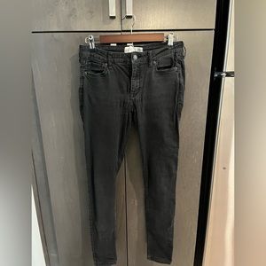 Black, High-Rise, Super Skinny Abercrombie Jeans